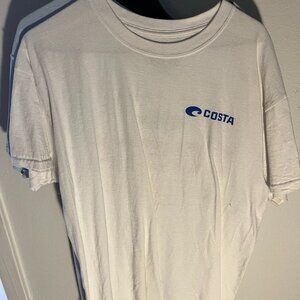TWO - Costa Del Mar - T shirts One White and one light blue - mens large